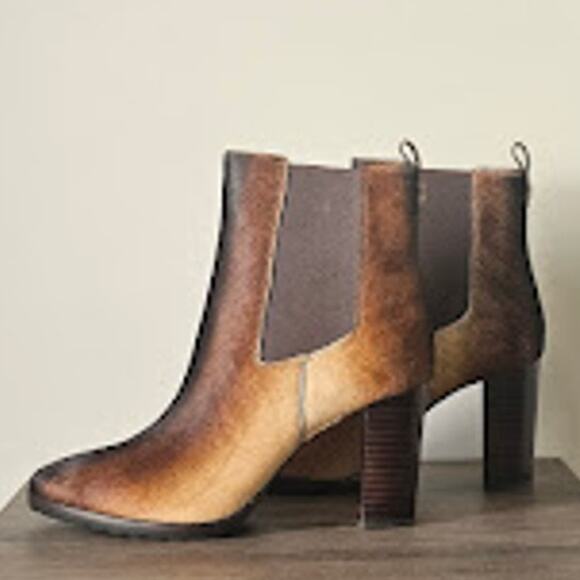 Lauren Ralph Women's Mylah Ombré Haircalf Bootie Ankle Boot Size 9.5 NWT - Picture 1 of 9